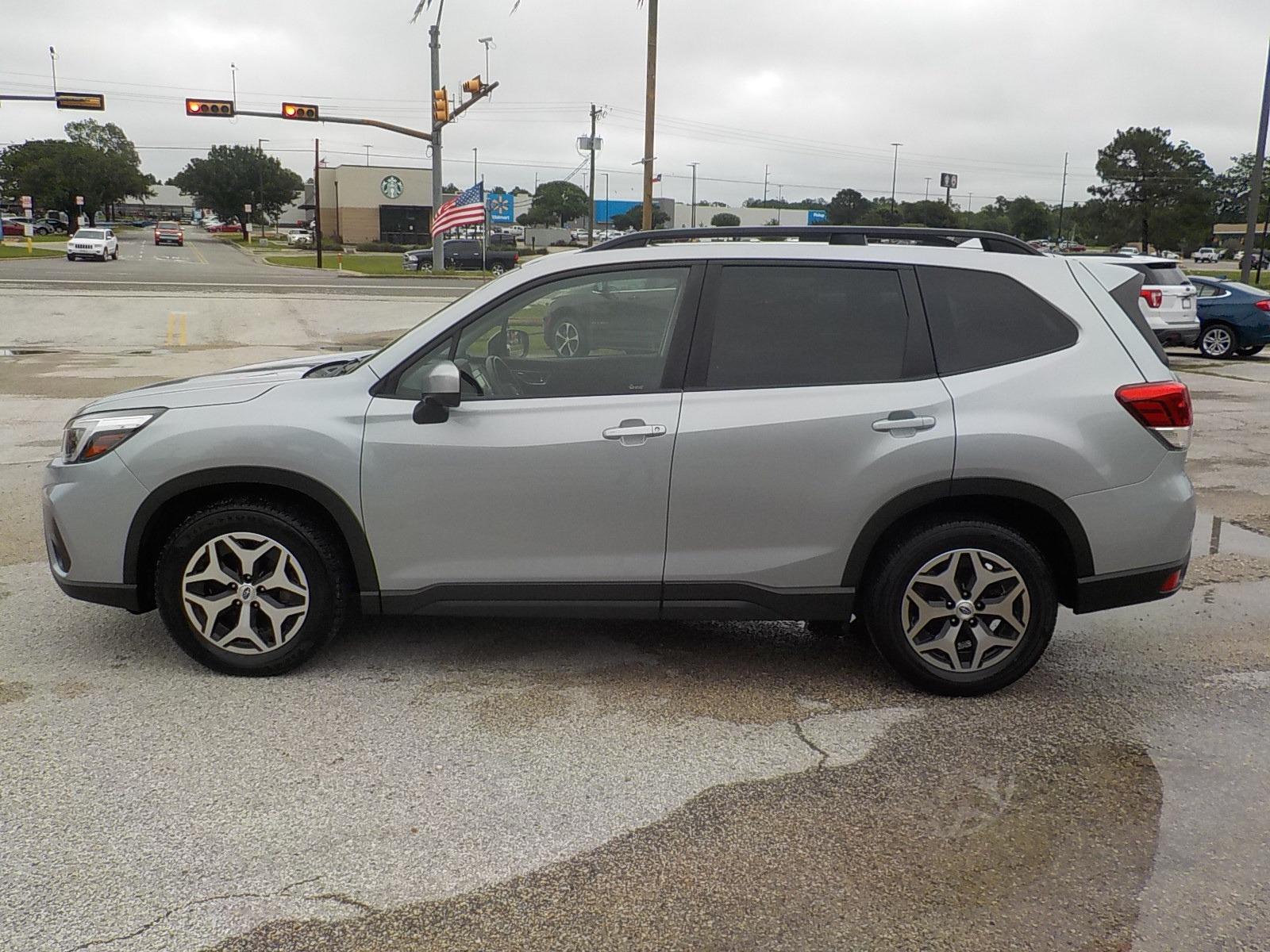2021 Silver /Black Subaru Forester (JF2SKAJC4MH) , Automatic transmission, located at 1617 W Church Street, Livingston, TX, 77351, (936) 327-3600, 30.710995, -94.951157 - This vehicle is just BEGGIING to be taken to the mountains this summer!! Come check it out for yourself! - Photo #4